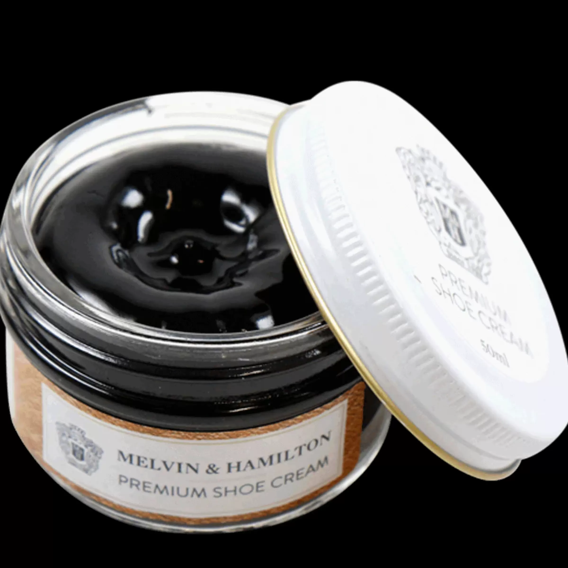 Melvin & Hamilton Schoencrme<Black Cream Zwart