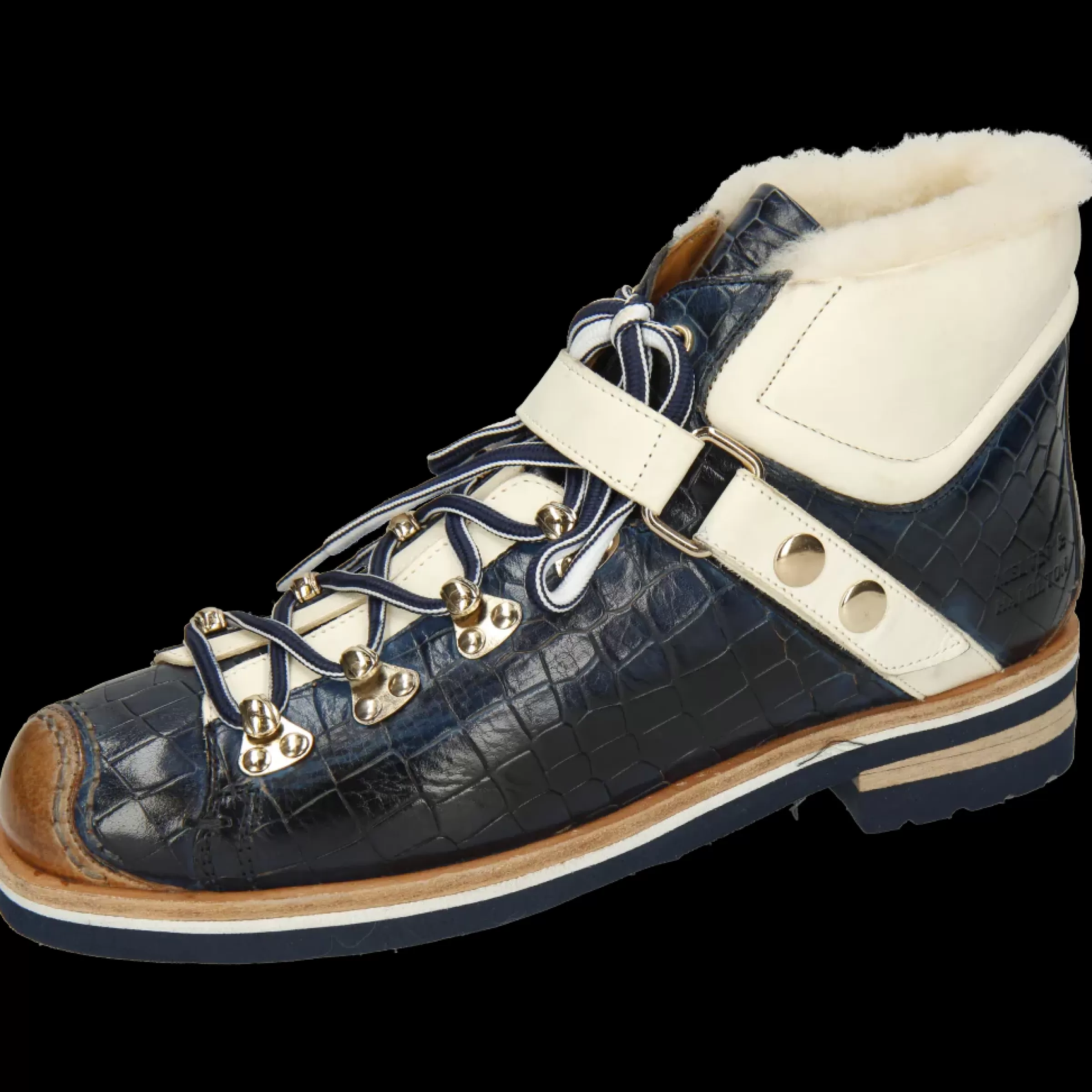 Melvin & Hamilton Enkellaarsjes<Eliza 1 Blauw