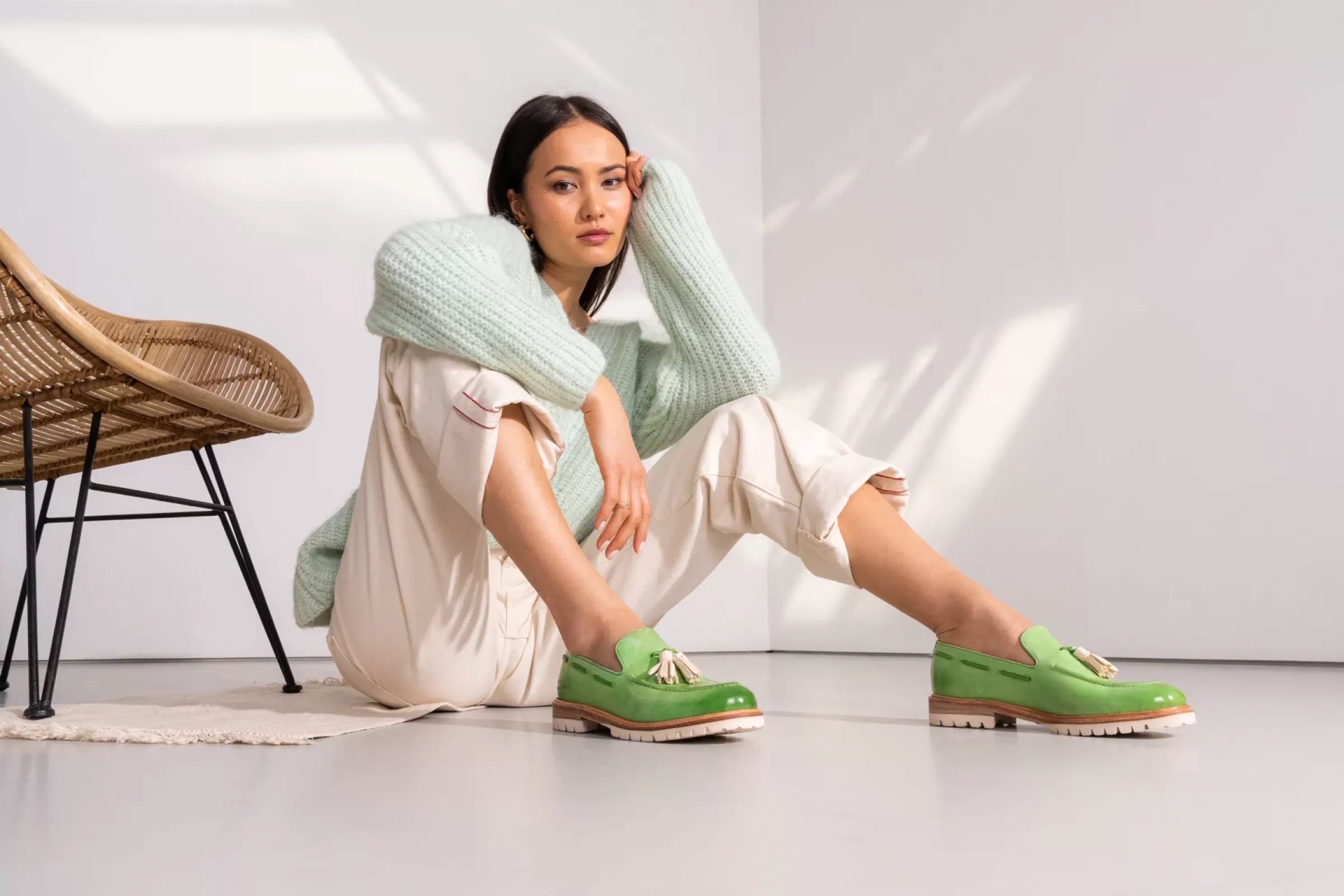 Melvin & Hamilton Loafers<Regine 2 Groen