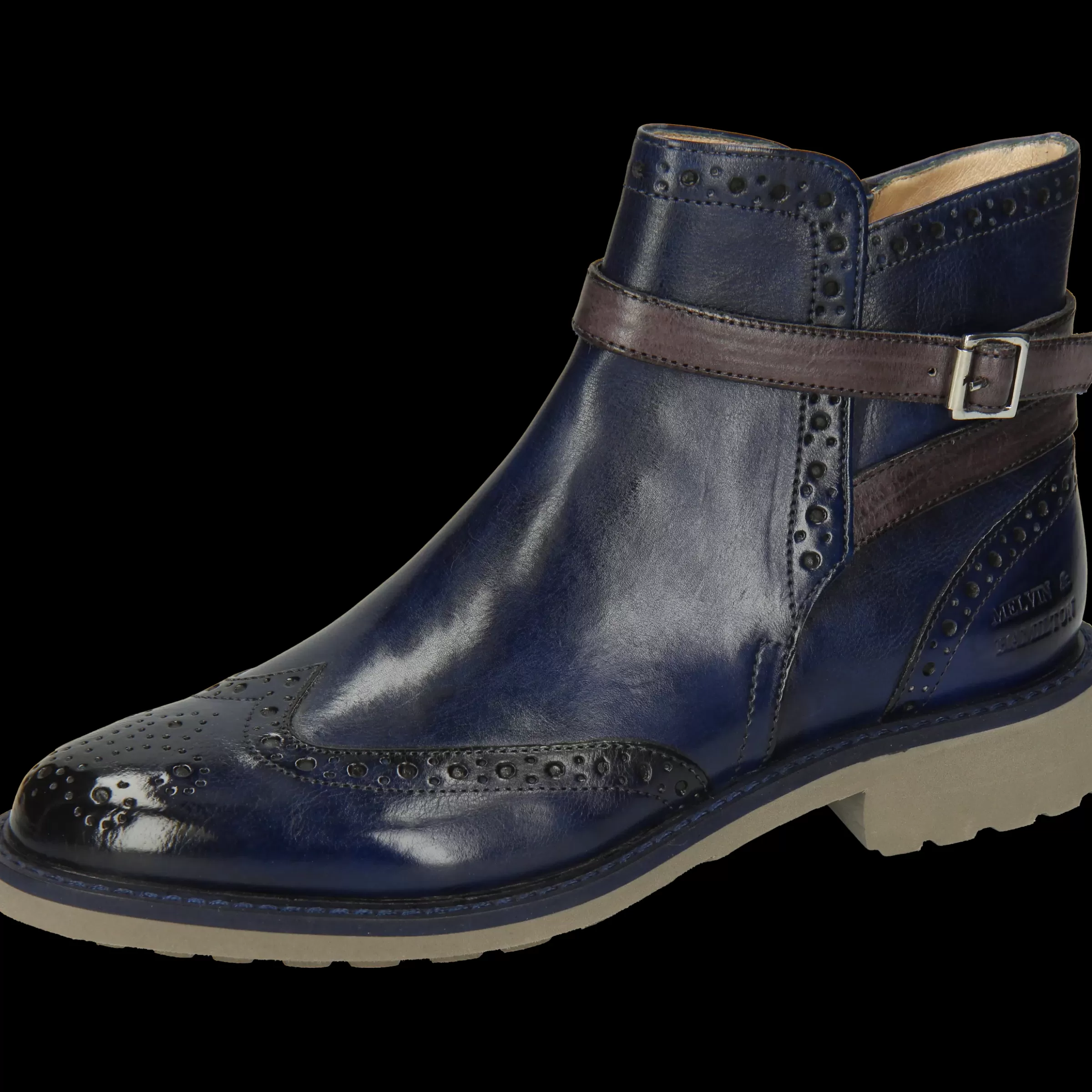 Melvin & Hamilton Enkellaarsjes<Selina 25 Blauw