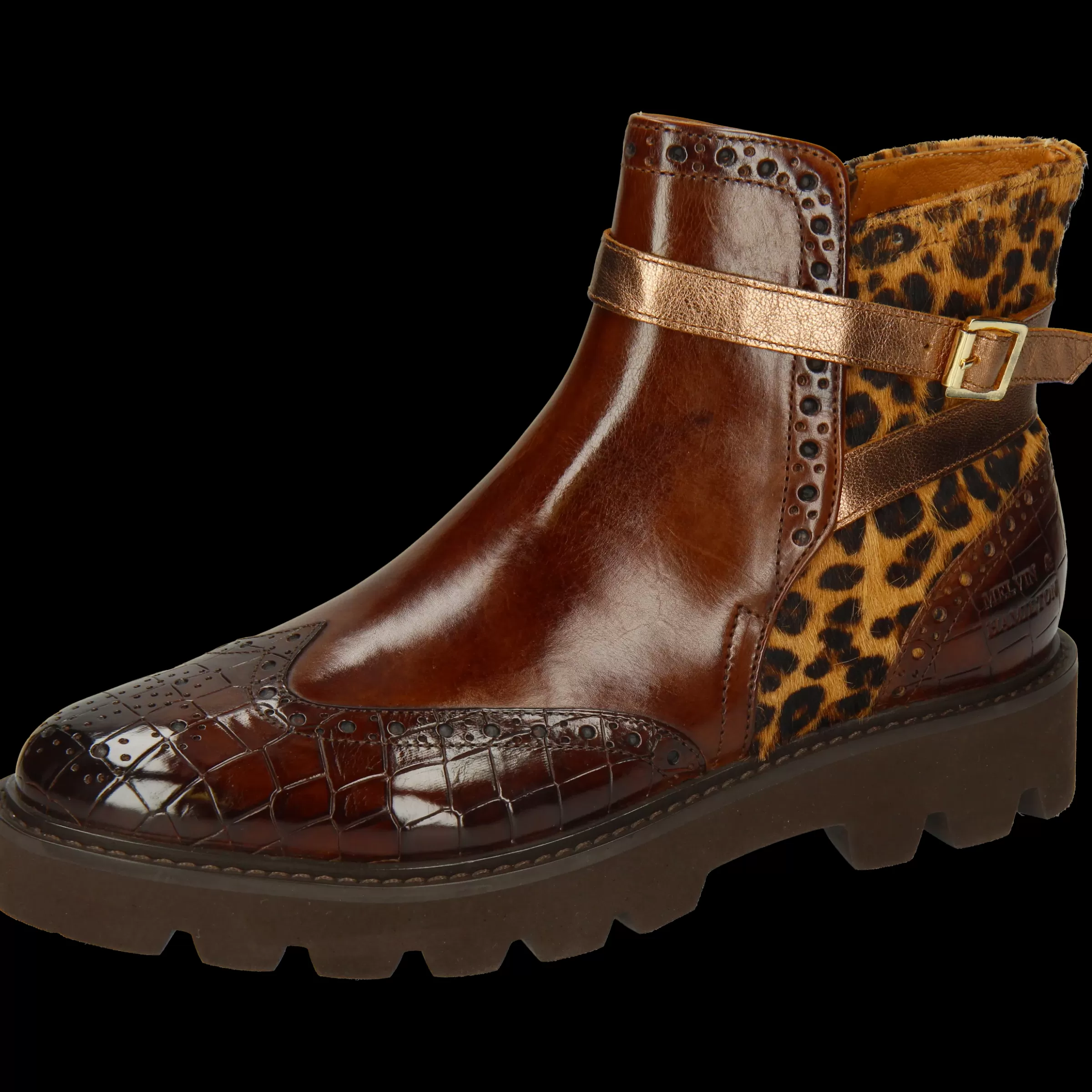 Melvin & Hamilton Enkellaarsjes<Selina 25 Bruin