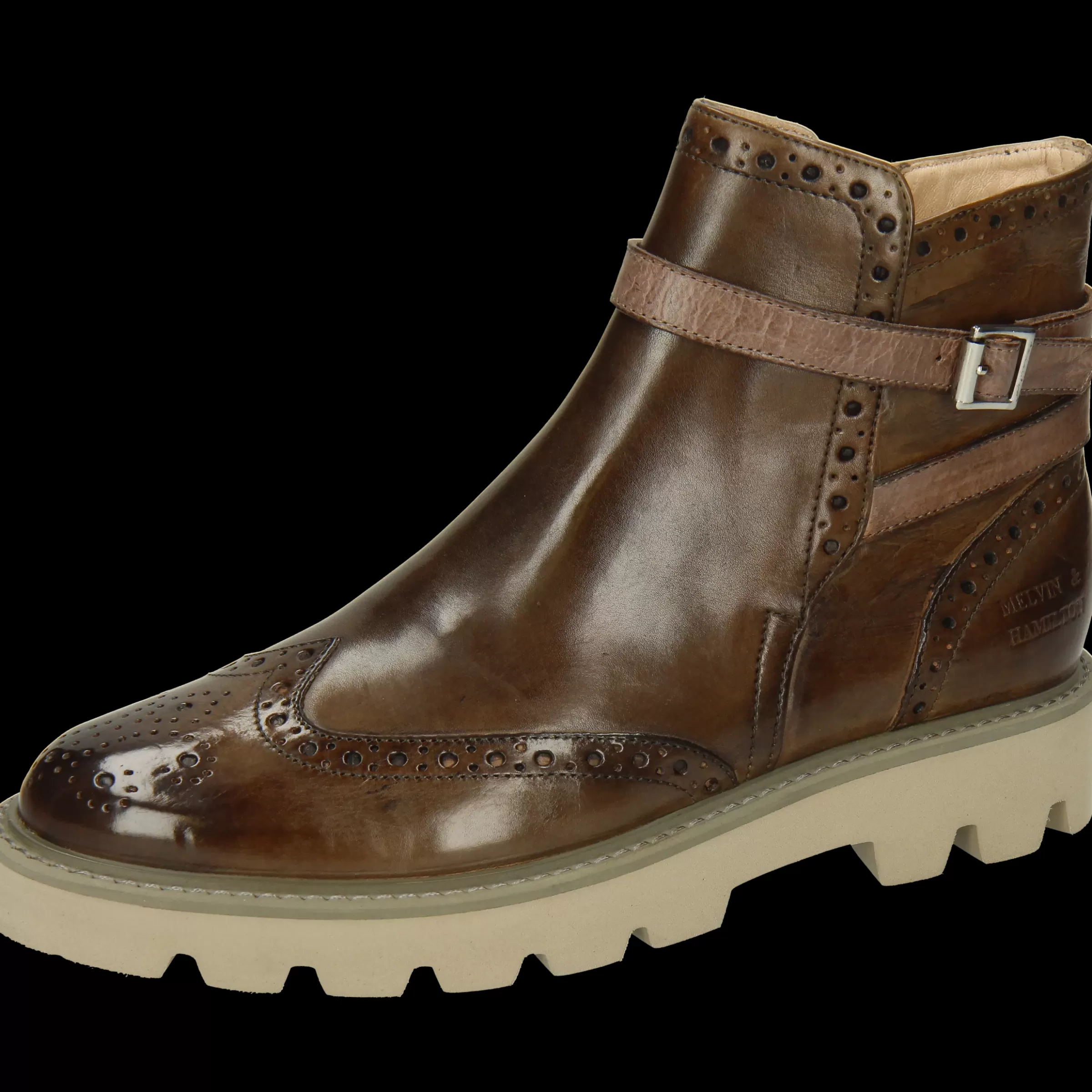 Melvin & Hamilton Enkellaarsjes<Selina 25 Taupe