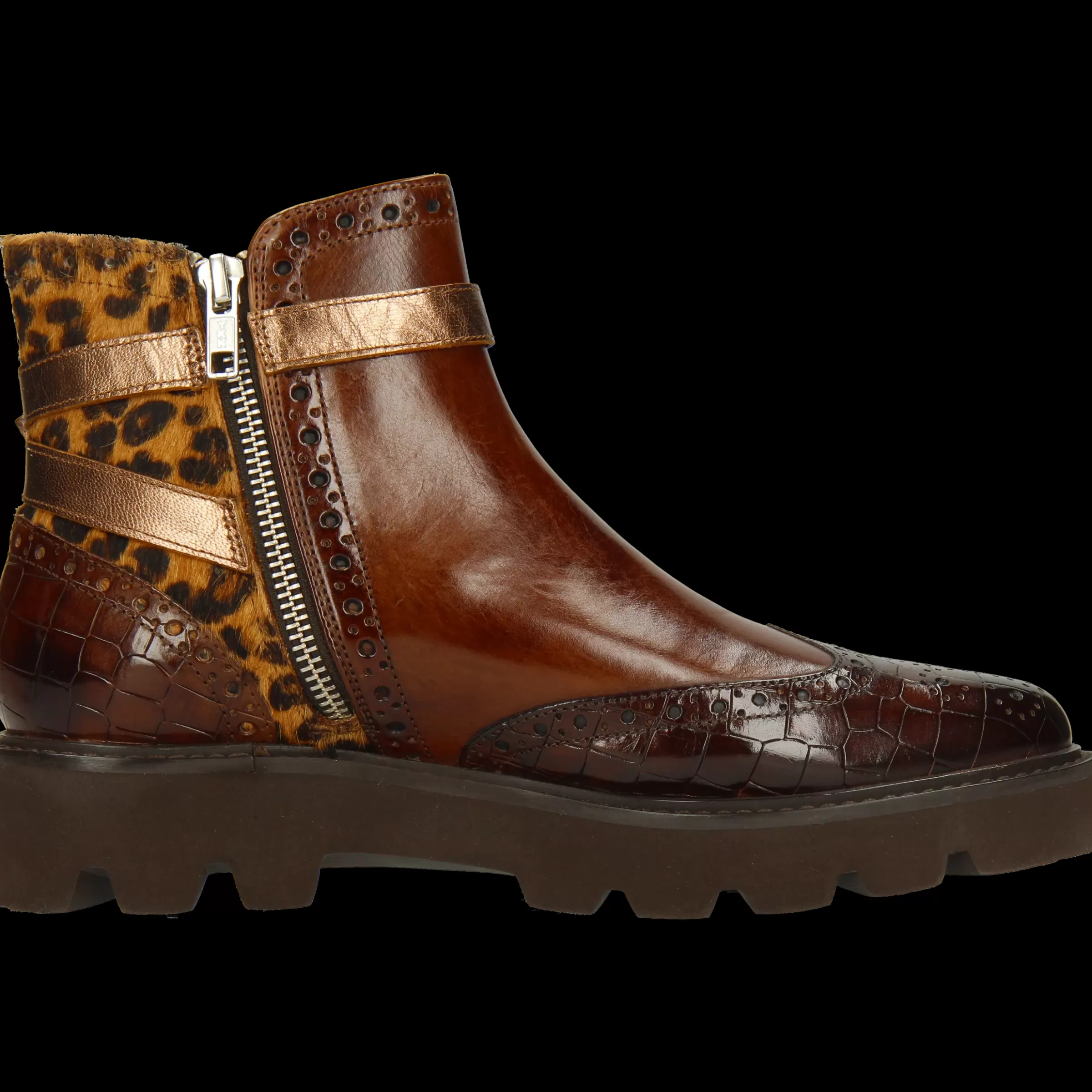 Melvin & Hamilton Enkellaarsjes<Selina 25 Bruin