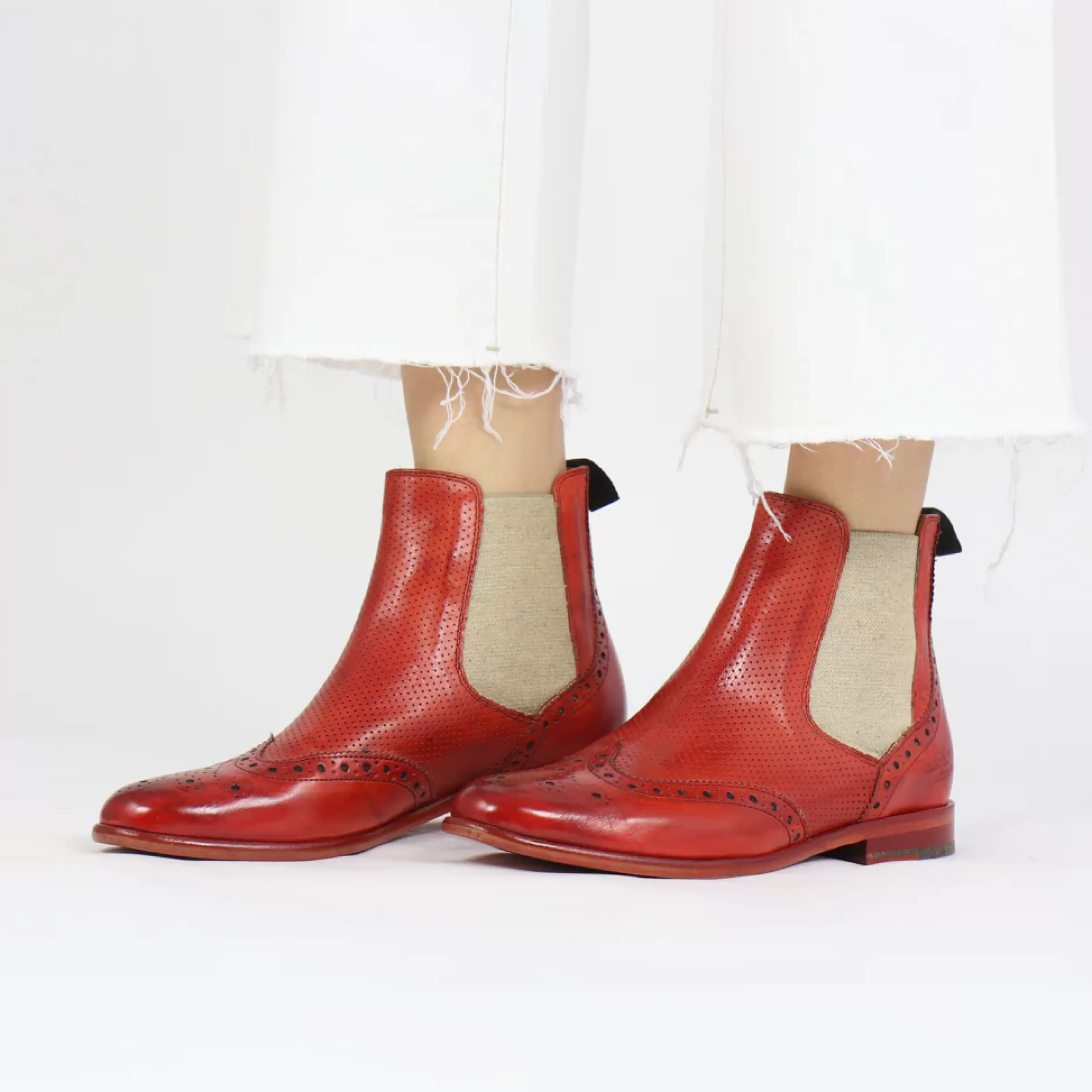 Melvin & Hamilton Enkellaarsjes<Selina 6 Rood